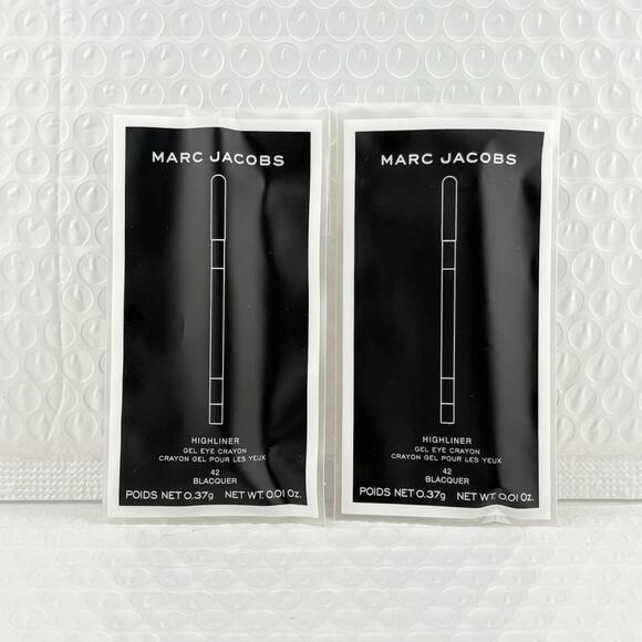 MARC JACOBS Other - 2x Marc Jacobs Highliner Gel Eye Crayon Liner Pencil Eyeliner Blacquer Trvl Sz